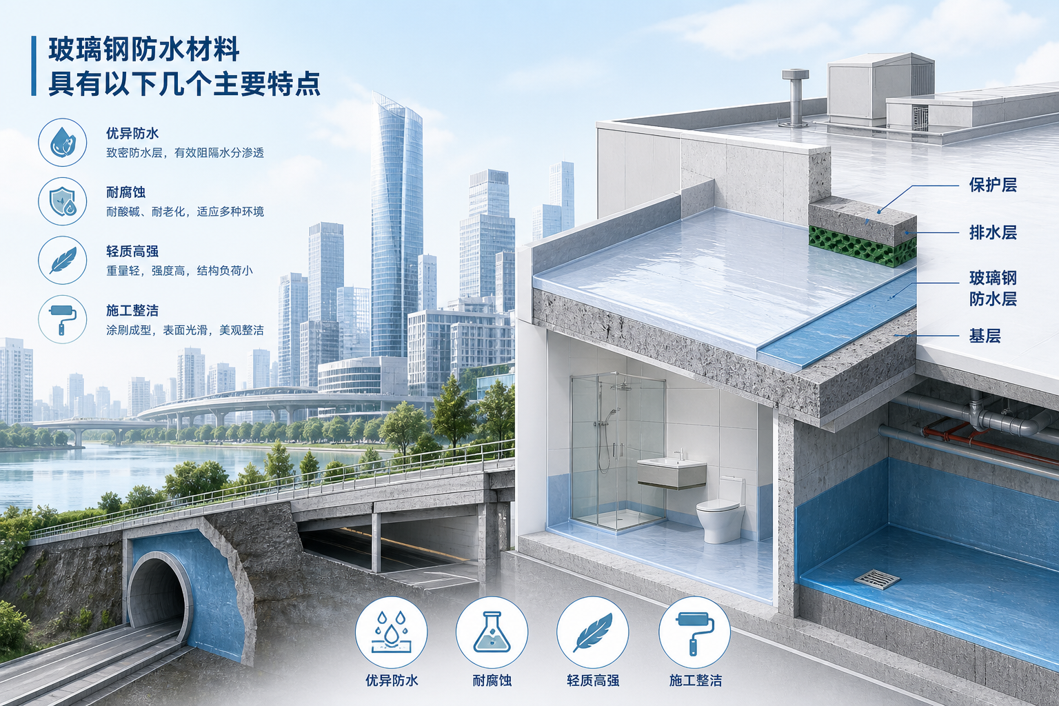 2023年玻璃钢防水材料市场趋势分析,关注 亳州 发展